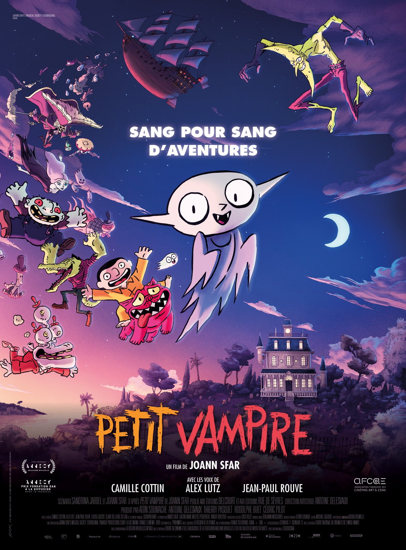 「プチバンピ」ポスタービジュアル (c) 2020 / JOANN SFAR'S MAGICAL SOCIETY – STUDIOCANAL – LA CIE CINÉMATOGRAPHIQUE & PANACHE PRODUCTIONS – FRANCE 3 CINÉMA – STORY