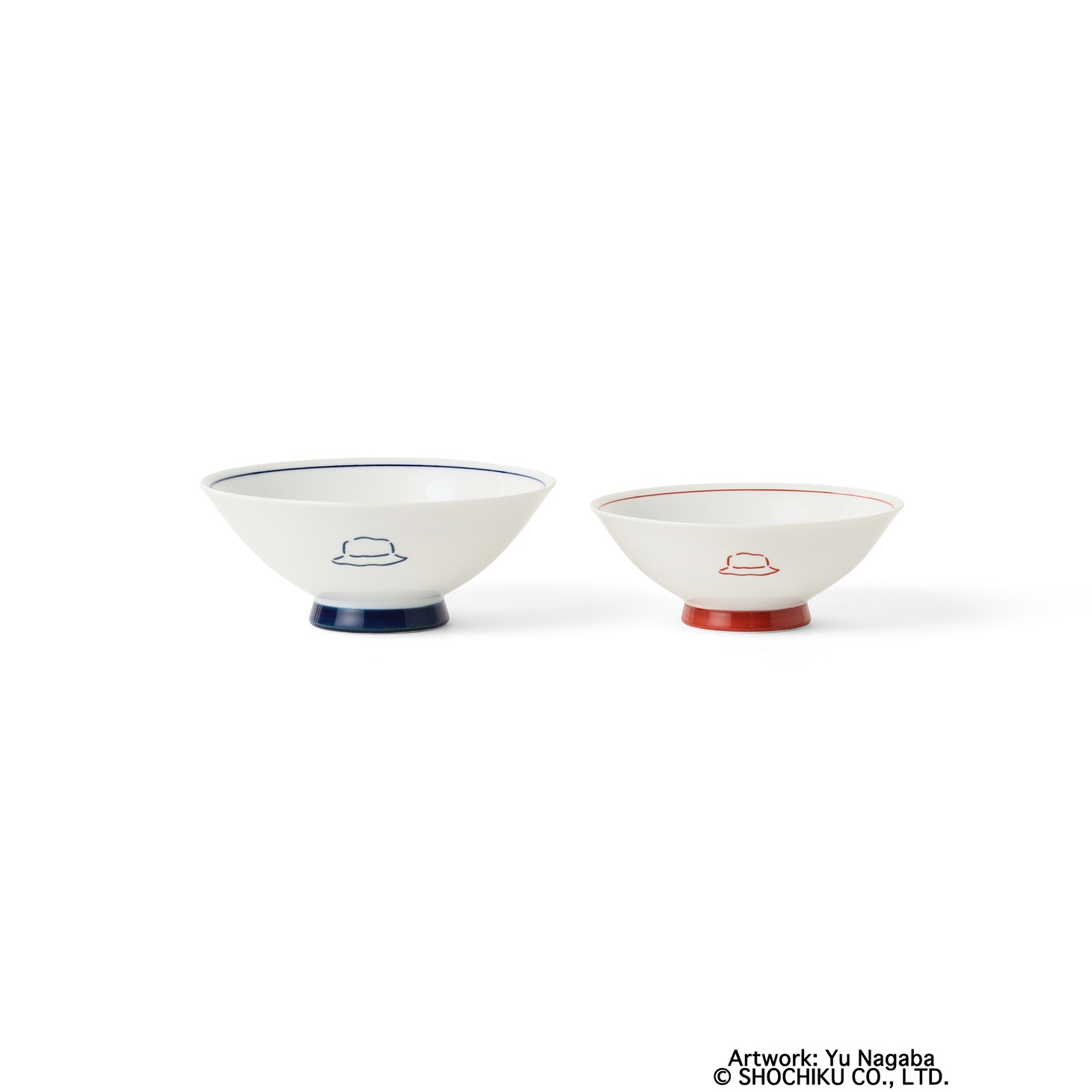 左からBEAMS JAPAN 夫婦茶碗 大（税込2420円）、BEAMS JAPAN 夫婦茶碗 小（税込2200円）。