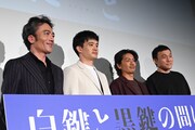 映画「白鍵と黒鍵の間に」プレミア上映会の様子。