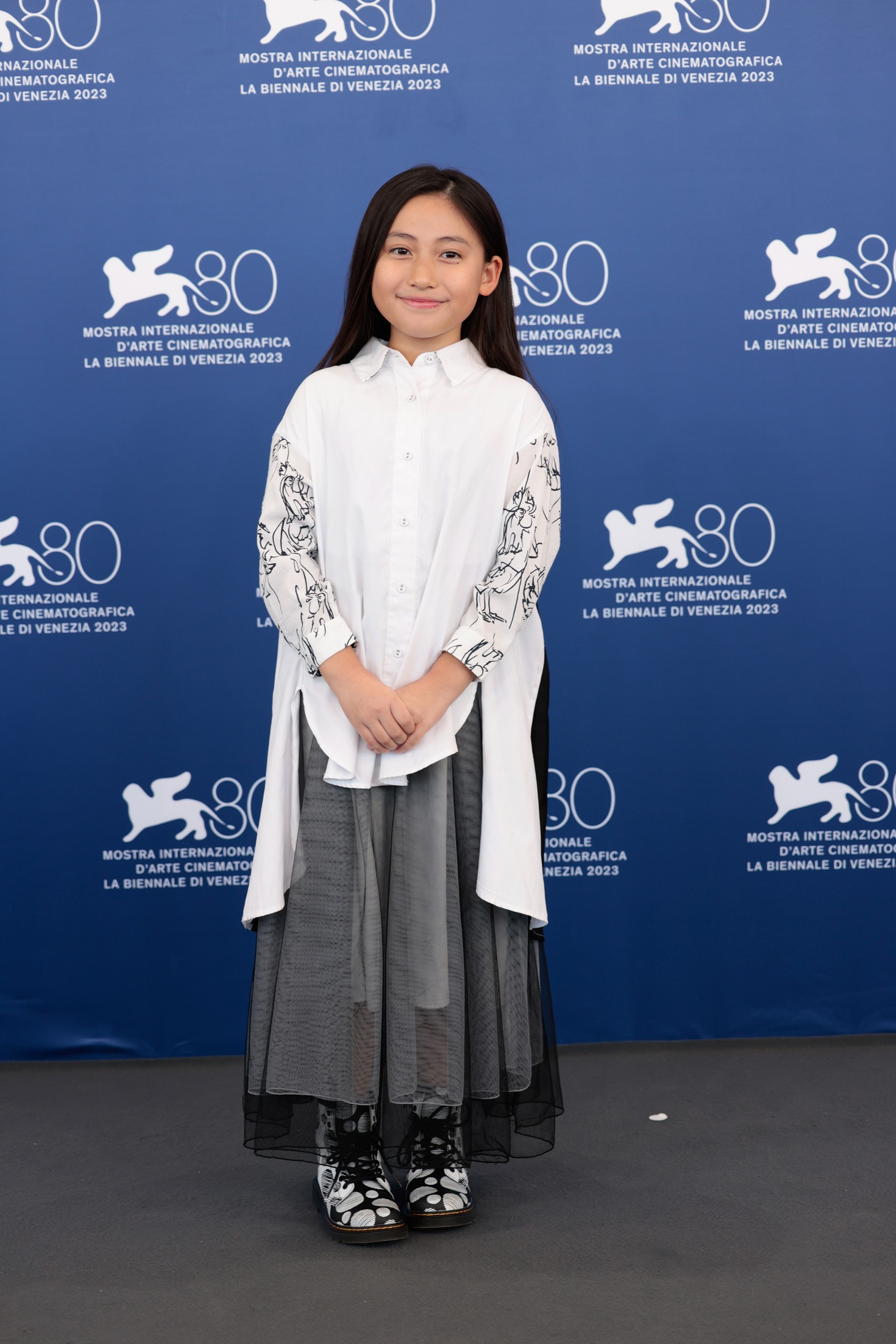 第80回ヴェネツィア国際映画祭のフォトコールに出席した西川玲。(c)KAZUKO WAKAYAMA