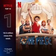 実写「ONE PIECE」わずか4日間で視聴回数1850万回、全世界46カ国で初登場1位
