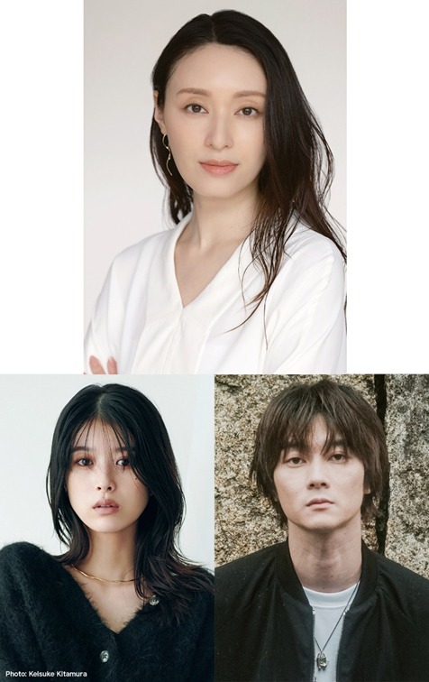 上段が栗山千明、下段左から馬場ふみか、柳俊太郎。