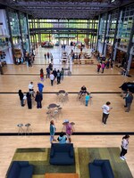 ピクサー・アニメーション・スタジオの中心部にある吹き抜けのスペース。