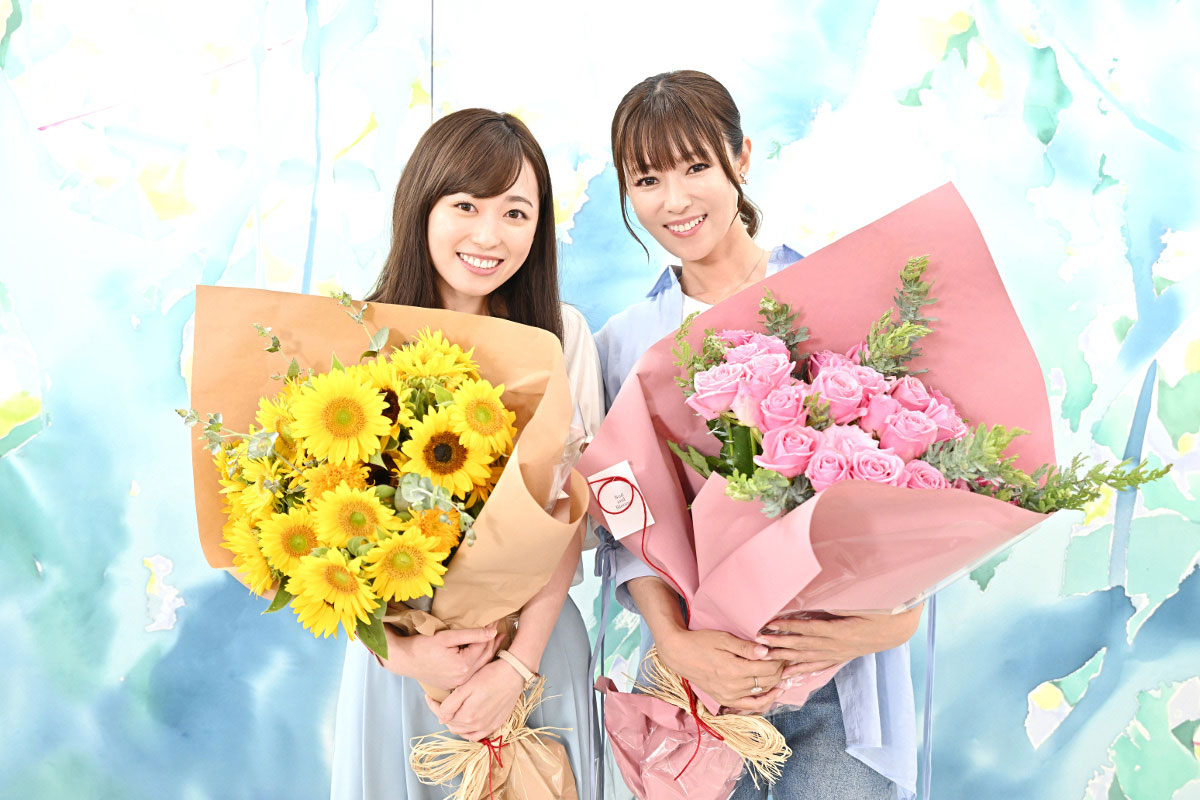 左から福原遥、深田恭子。