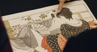「春の画 SHUNGA」より、「歌満くら」喜多川歌麿・画（浦上蒼穹堂）。