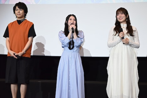 左から村瀬歩、関根明良、加隈亜衣。