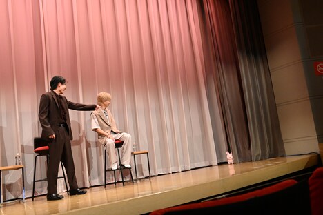 ドラマ「ぼさにまる」制作発表会の様子。