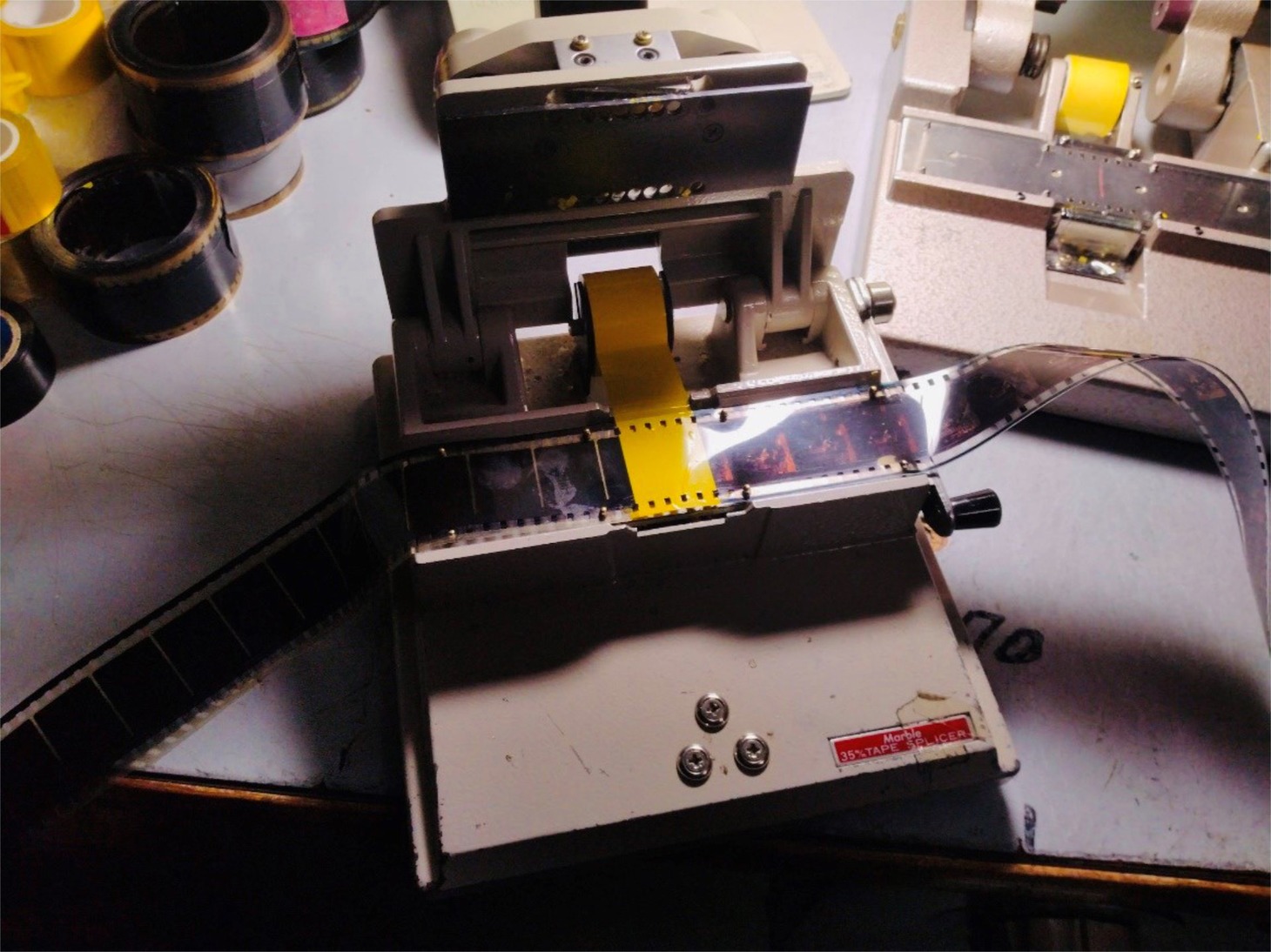 ロイヤル劇場で使用されているフィルム。