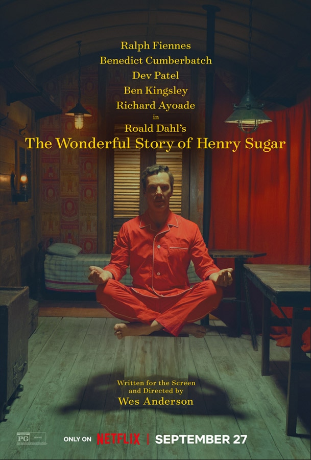 Netflix映画「ヘンリー・シュガーのワンダフルな物語」US版キービジュアル