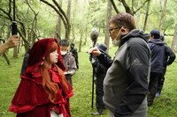 「赤ずきん、旅の途中で死体と出会う。」メイキング写真