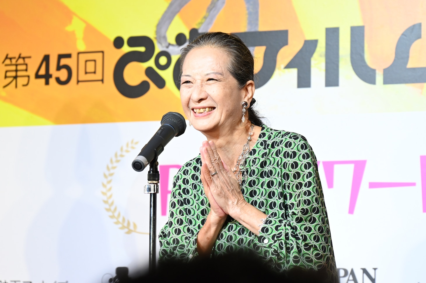 PFFアワード2023で審査員特別賞を受賞した「うらぼんえ」キャストの下東久美子。