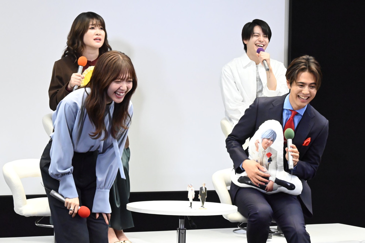 「推しが上司になりまして」記者会見の様子。