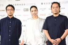 左から小辻陽平、安藤桃子、富名哲也。
