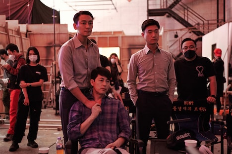 左からチュ・ジフン、チョン・ウソン、チョ・ウジン。