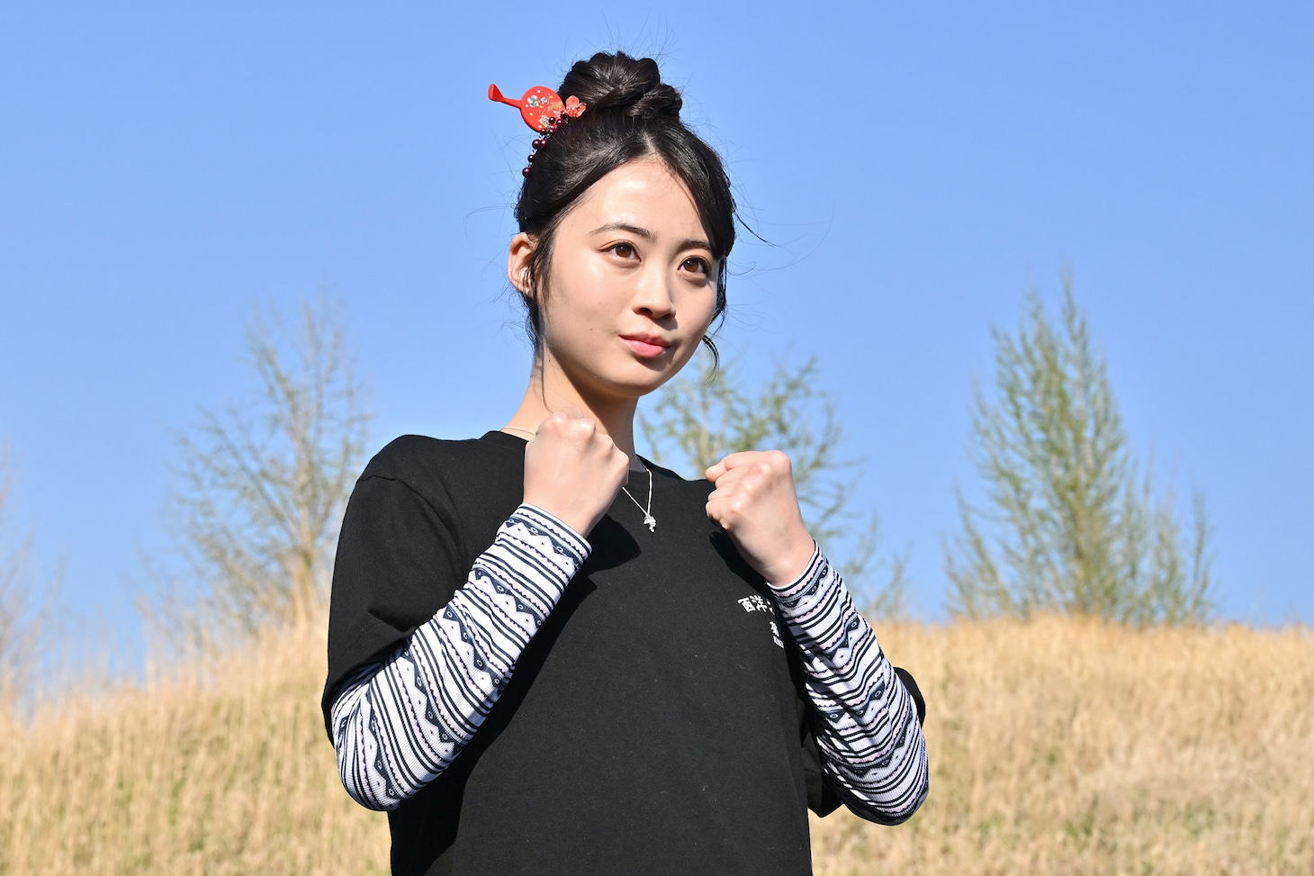 松澤可苑扮するケイ。