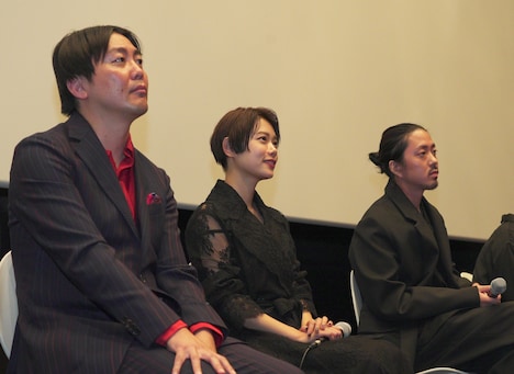 「市子」上映後に行われたQ＆Aの様子。
