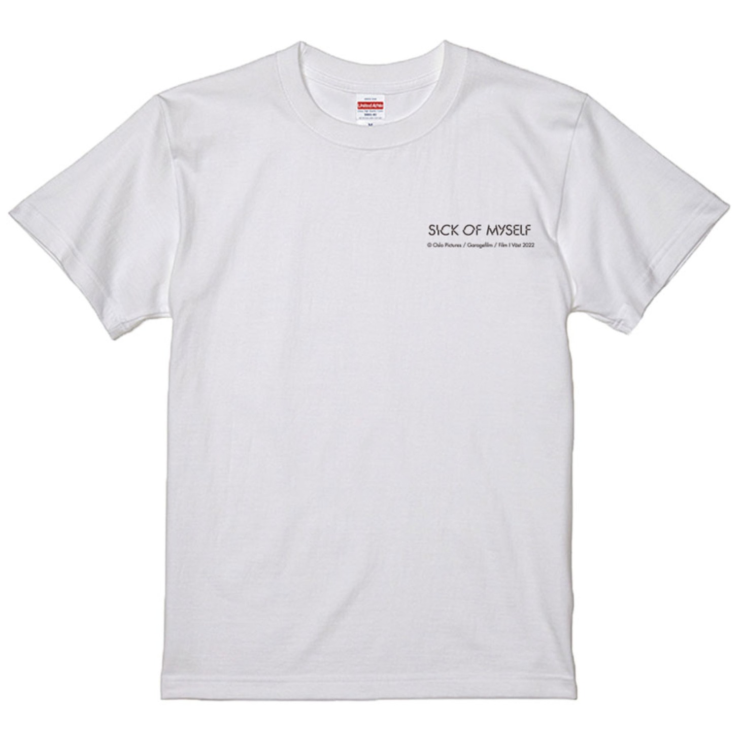 「シック・オブ・マイセルフ」我喜屋位瑳務とのコラボTシャツ（表 / 税込4000円）。
