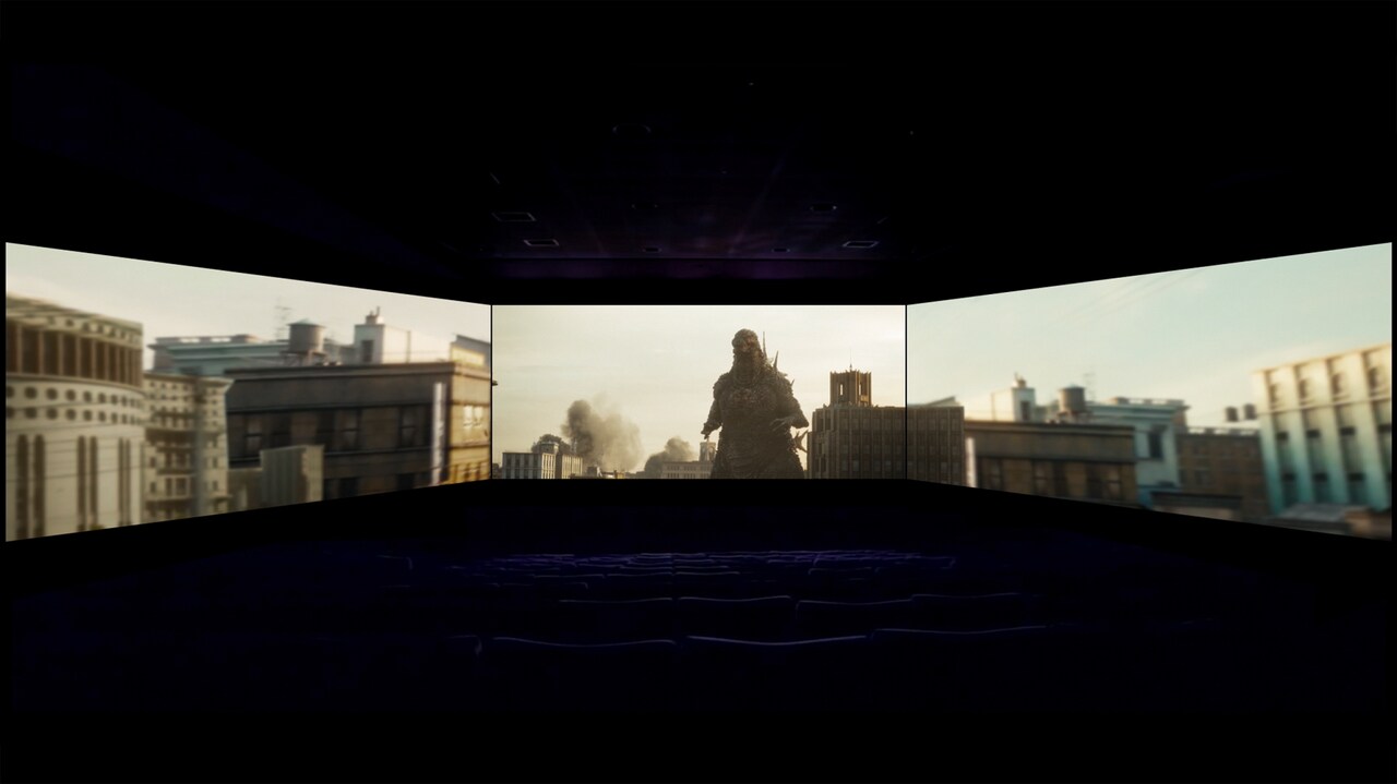 「ゴジラ-1.0」ScreenX上映イメージ。