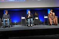 左から古田貴之、ギャレス・エドワーズ、LEO。