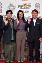 左から加藤諒、二階堂ふみ、武内英樹。