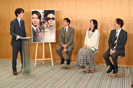 「今日からヒットマン」キャスト集合スペシャルトークの模様。