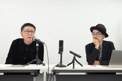 左からパク・キヨン、諏訪敦彦。