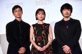 左から高良健吾、前田敦子、松本優作。