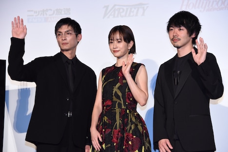 左から高良健吾、前田敦子、松本優作。