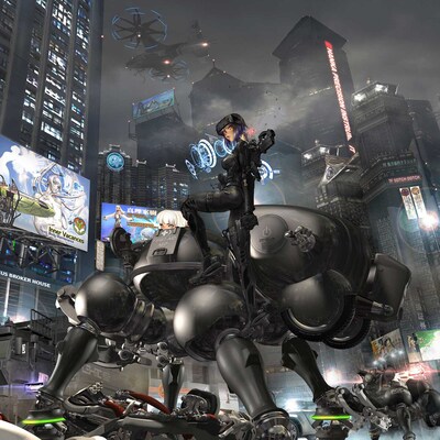 「攻殻機動隊」公式グローバルサイトのメインビジュアル。 (c)士郎正宗/講談社