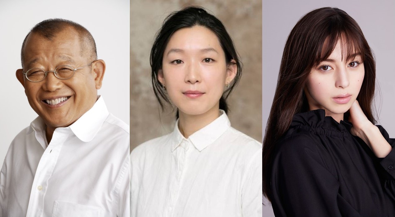 左から笑福亭鶴瓶、江口のりこ、中条あやみ。