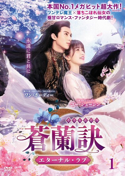 中国ドラマ「蒼蘭訣～エターナル・ラブ～」DVDのパッケージ。