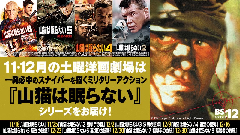 「山猫は眠らない」シリーズの放送ビジュアル。
