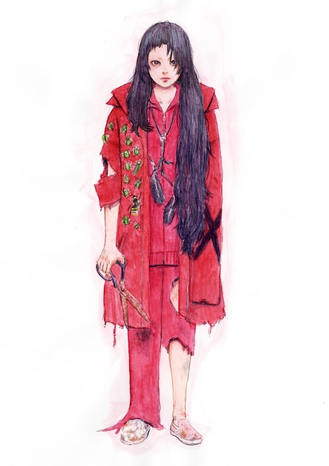 押見修造が手がけたちーちゃんのキャラクターデザイン。