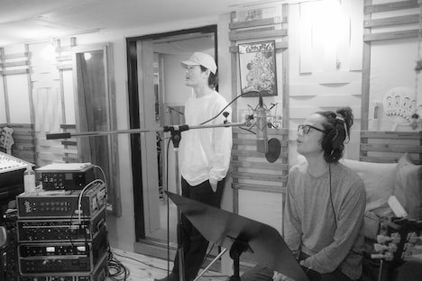 「朝までのブルース」レコーディングの様子。