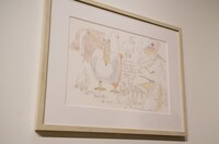 「君たちはどう生きるか」展より、ペリカンのキャラクター設定画。(c) Museo d'Arte Ghibli (c)Studio Ghibli