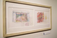 「君たちはどう生きるか」展より、「産屋のカーテン」イメージボード。(c) Museo d'Arte Ghibli (c)Studio Ghibli