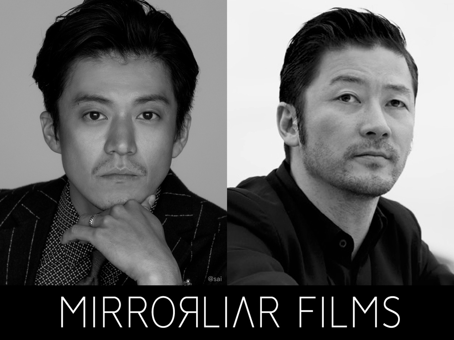 左から小栗旬、浅野忠信。