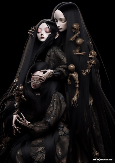 あむ曇によるイラスト「Amnesia」。