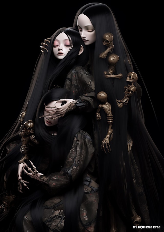 あむ曇によるイラスト「Amnesia」。