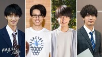 左から曽野舜太、松本大輝、百瀬拓実、堀海登。