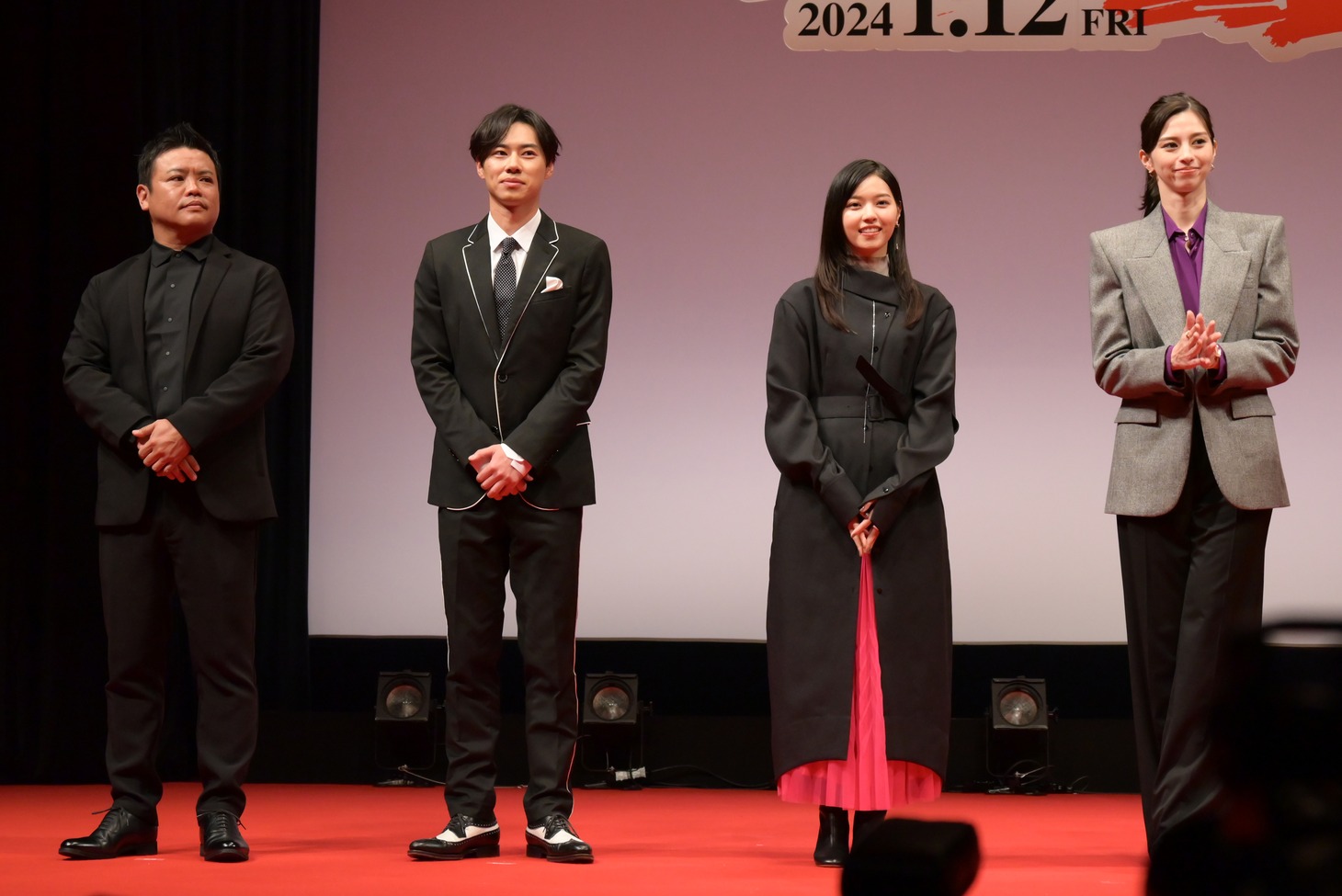 映画「ある閉ざされた雪の山荘で」ジャパンプレミアの様子。