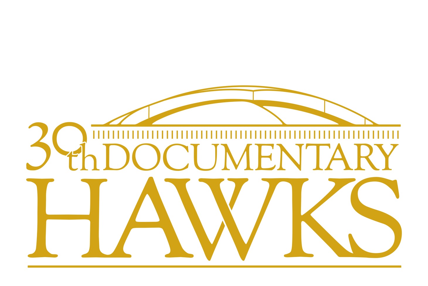 「思い出を、超えていけ。30th Documentary HAWKS」ロゴ