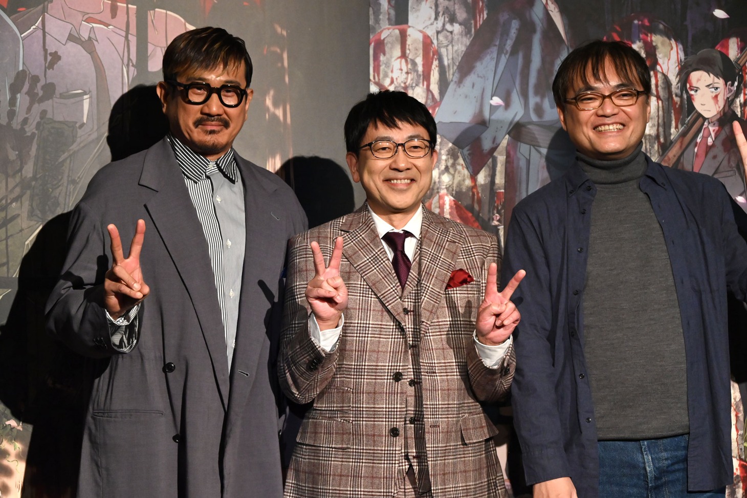 左から木内秀信、関俊彦、古賀豪。