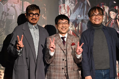 左から木内秀信、関俊彦、古賀豪。
