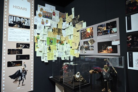 「HIDARI」展示コーナー。