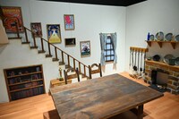 「こまねこ」のセットを巨大化したフォトスポット。