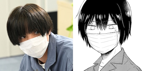 左から佐藤大樹、原作の鍵谷千里。