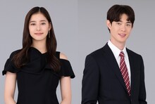 左から倉科瑠李役の新木優子、森大輝役の宮沢氷魚。