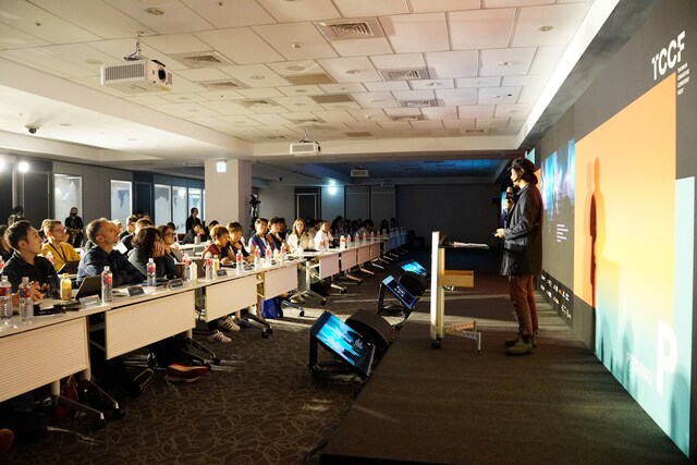 「2023 TCCF クリエイティブコンテンツフェスタ（Taiwan Creative Content Fest）」PITCHINGの様子。（写真提供：TAICCA）