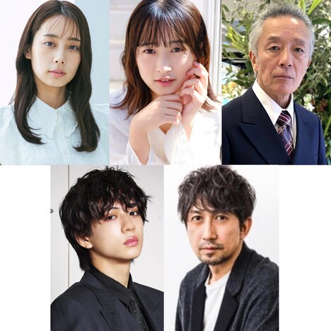 上段左から玉井らん、竹野留里、梨本謙次郎、下段左から田中洸希、神尾佑。